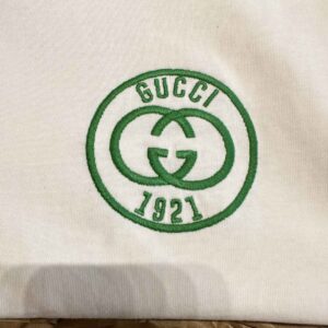 Áo Phông Gucci Double G Logo Crewneck White