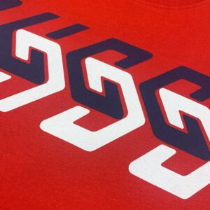 Áo Phông Gucci Graphic Logo Print Red