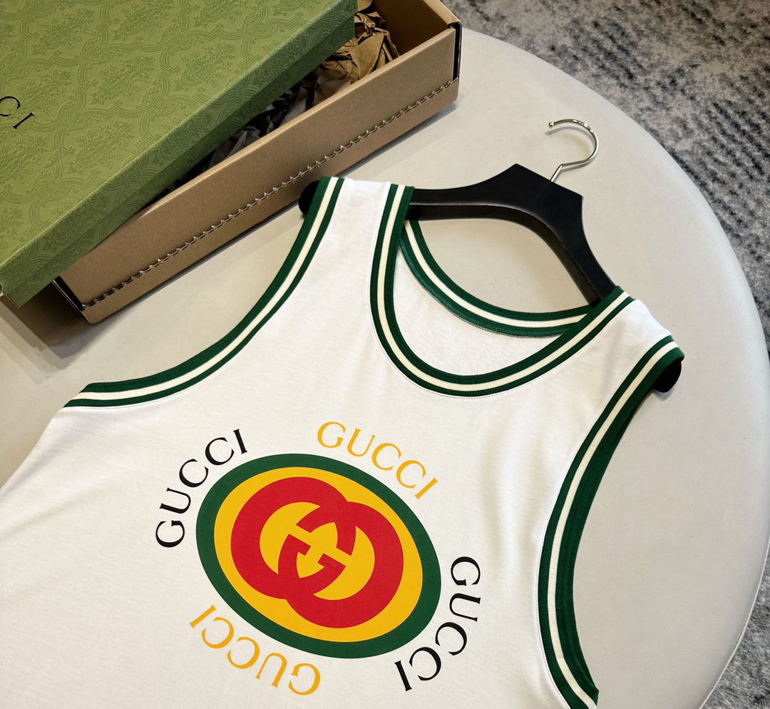 Áo Phông Gucci Interlockig G Cotton Tank Top