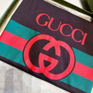 Áo Phông Gucci Interlocking G Cotton Brown