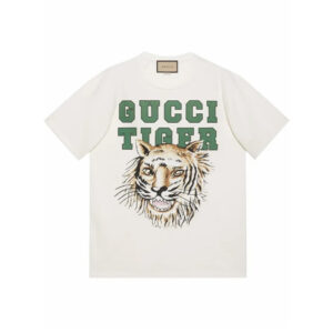 Áo Phông Gucci Tiger Cotton White
