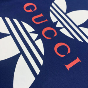 Áo Phông Gucci x Adidas Cotton Jersey Cobalt Blue