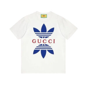 Áo Phông Gucci x Adidas Cotton Jersey White