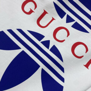 Áo Phông Gucci x Adidas Cotton Jersey White