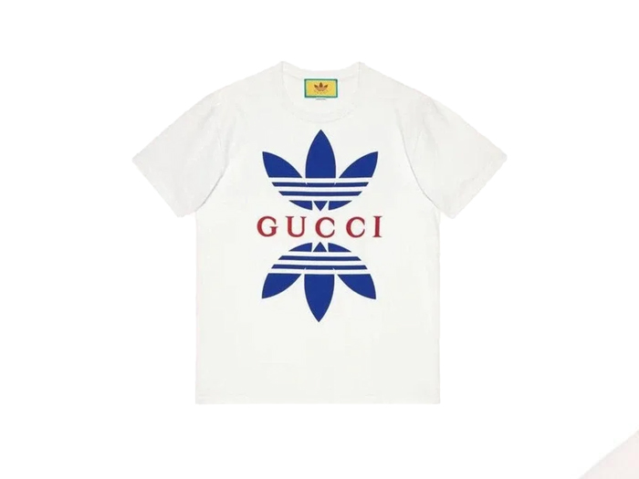 Áo Phông Gucci x Adidas Cotton Jersey White