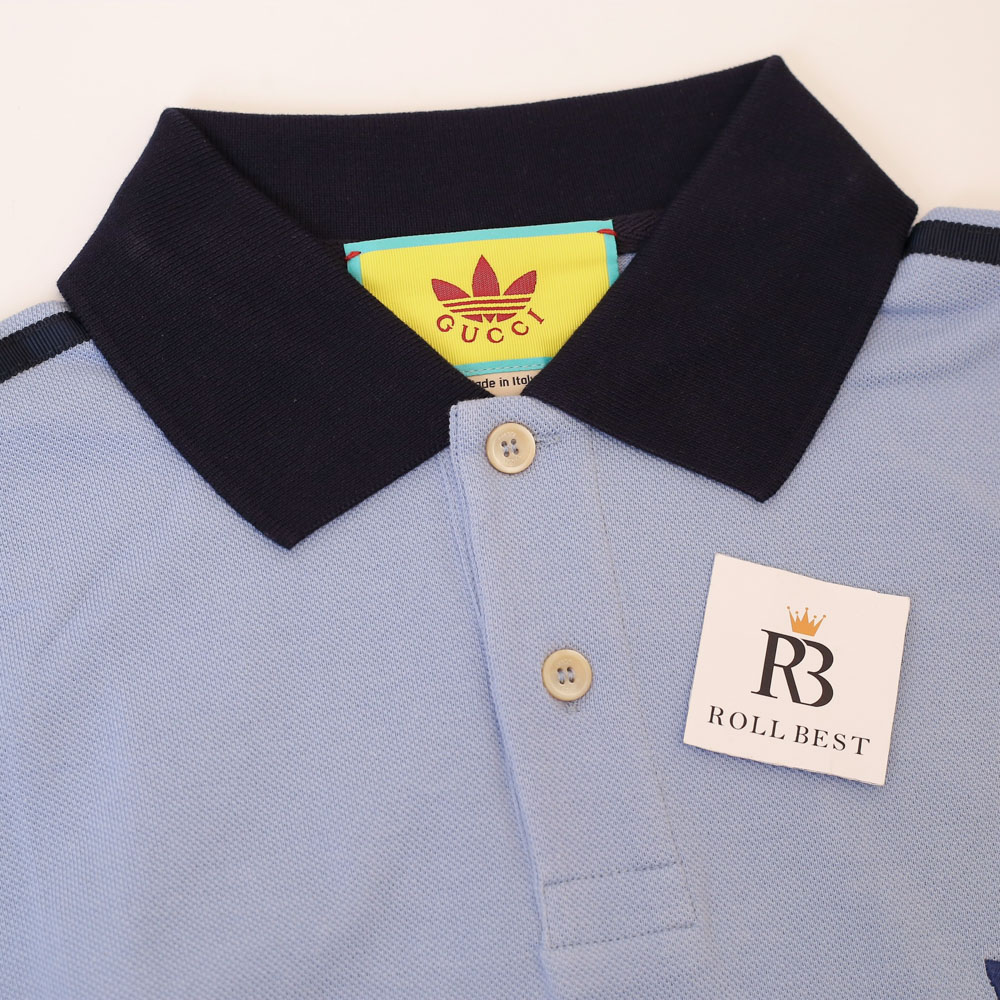 Áo Polo GC x Adidas GG Trefoil Logo Blue