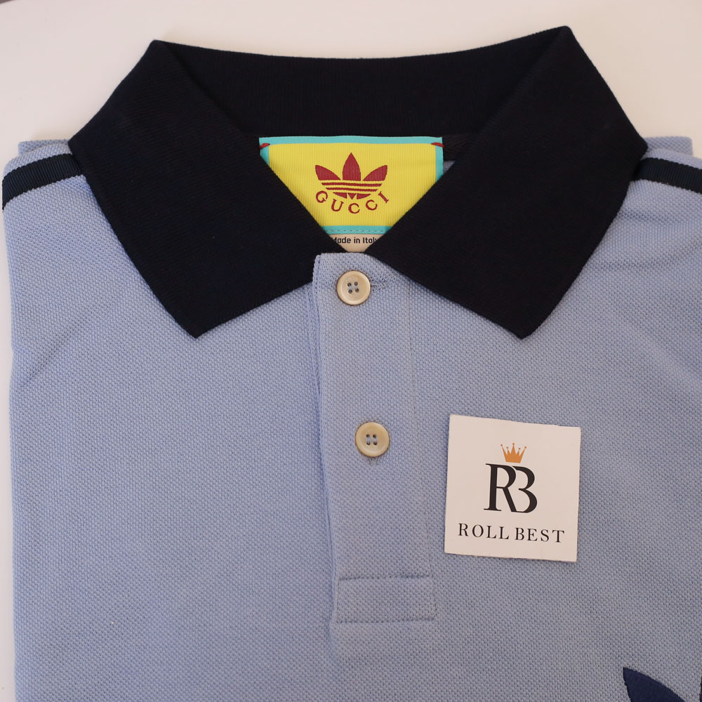 Áo Polo GC x Adidas GG Trefoil Logo Blue