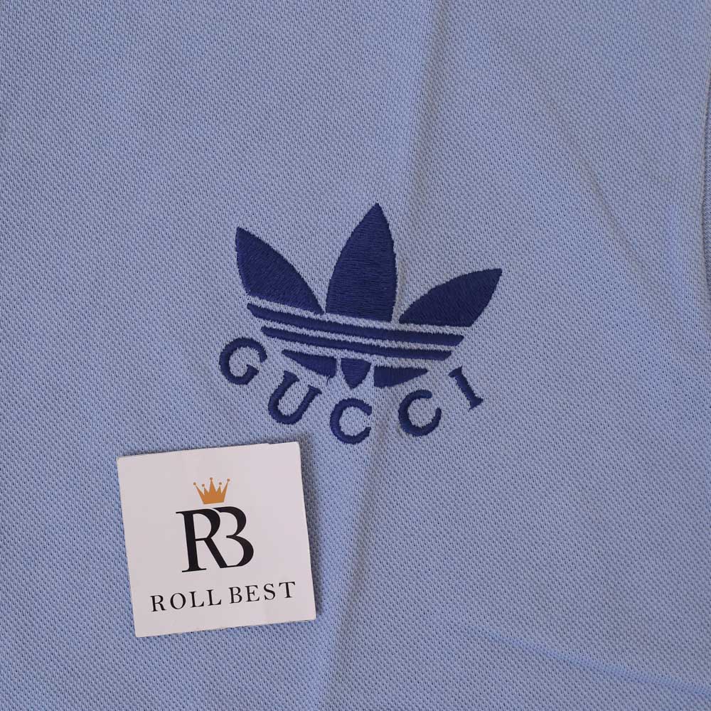 Áo Polo GC x Adidas GG Trefoil Logo Blue
