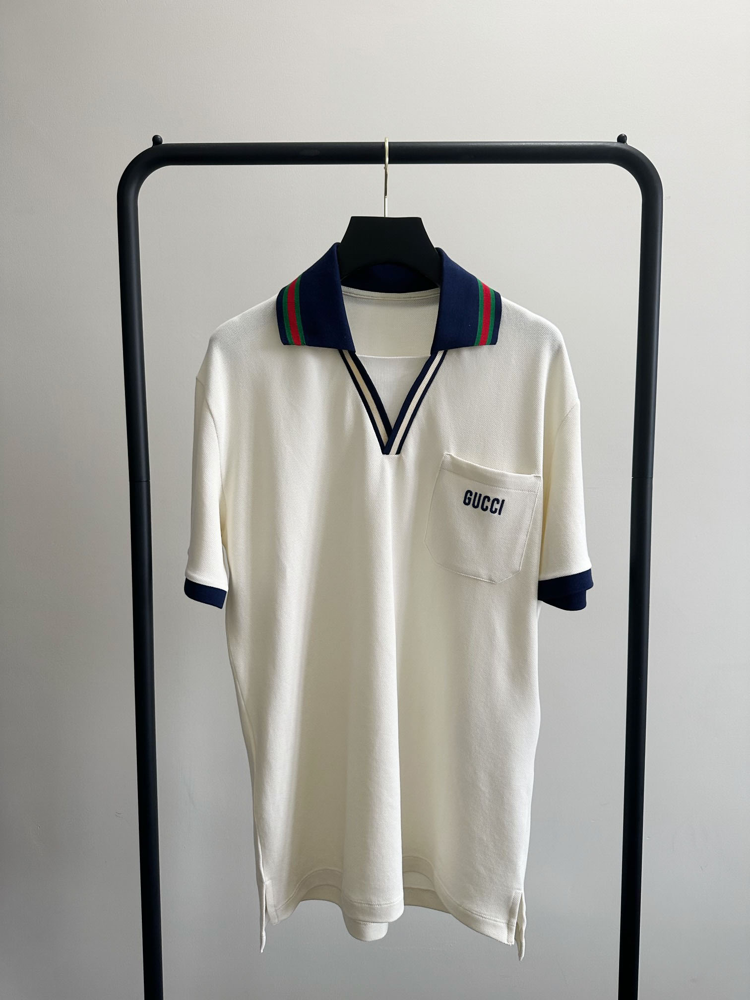 Áo Polo Gucci Cotton Piquet White