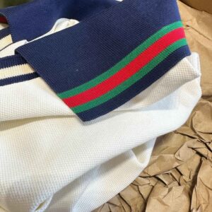 Áo Polo Gucci Cotton Piquet White