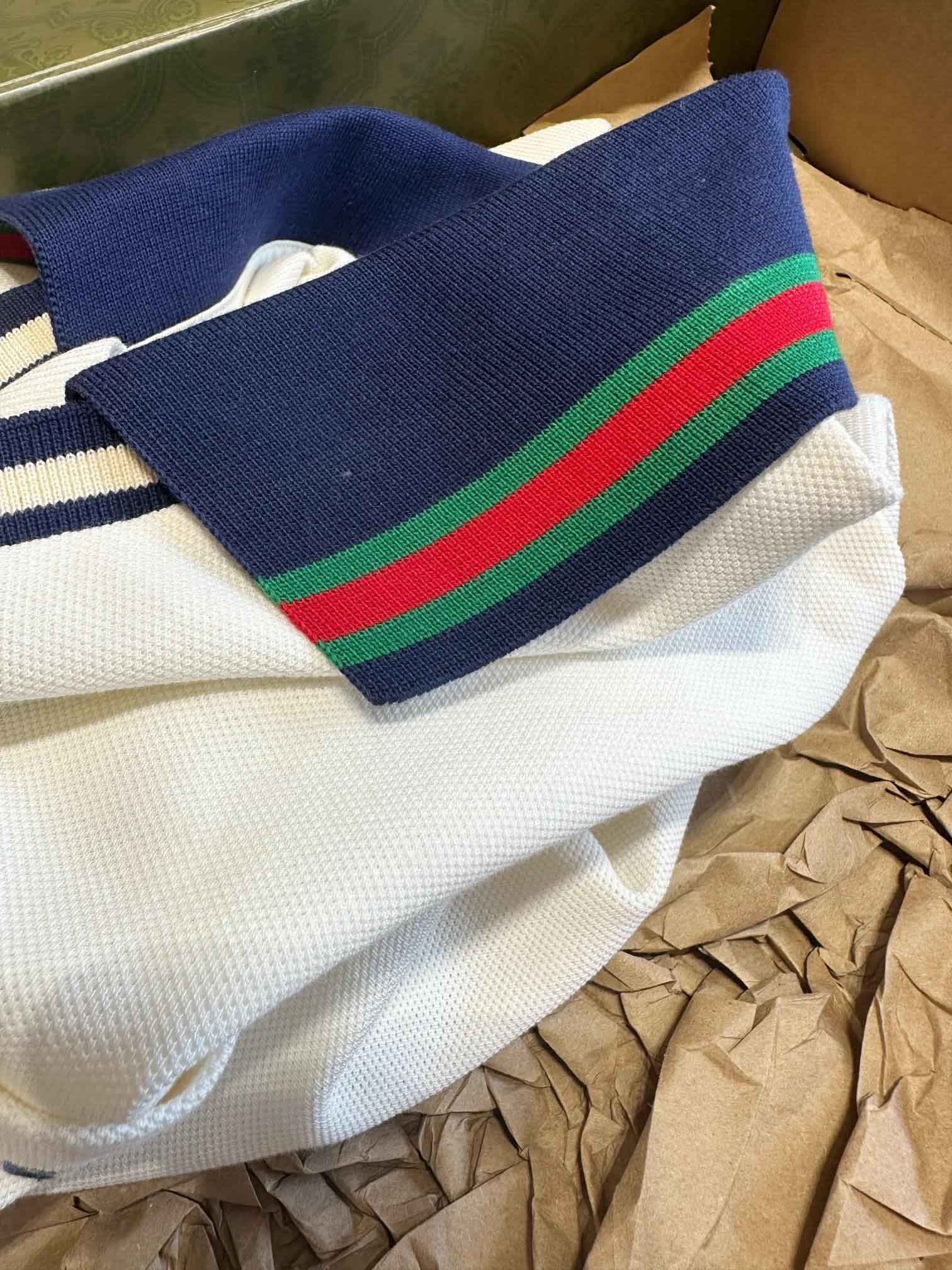 Áo Polo Gucci Cotton Piquet White