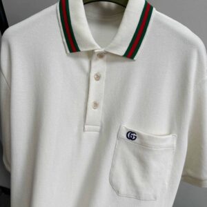 Áo Polo Gucci Double G Cotton Blend Piquet