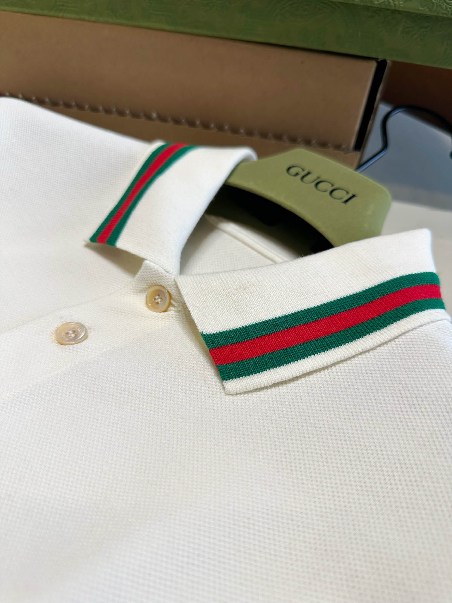 Áo Polo Gucci Double G Cotton Blend Piquet