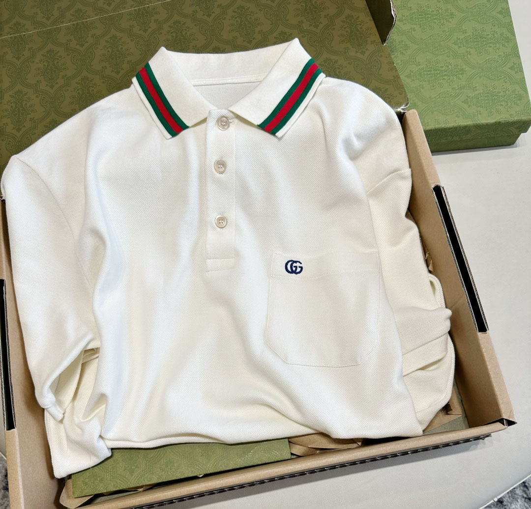 Áo Polo Gucci Double G Cotton Blend Piquet