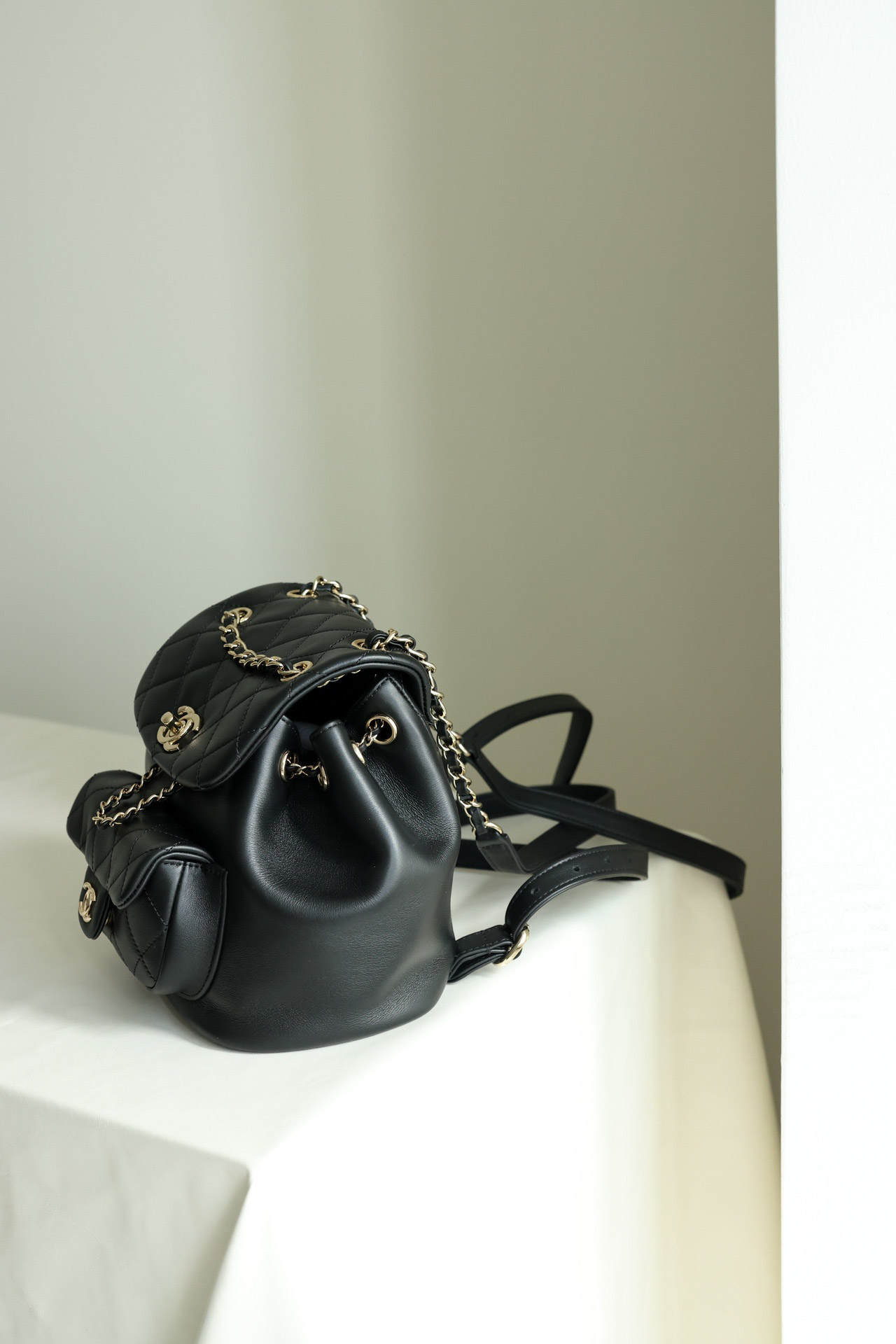 Balo Chanel Mini Duma Backpack Màu Đen
