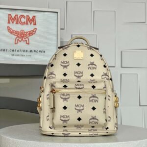 Balo MCM Stark Side Studs White Mini Best Quality