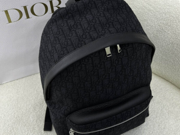 Balo Nam Dior Rider Oblique Jacquard 'Black'