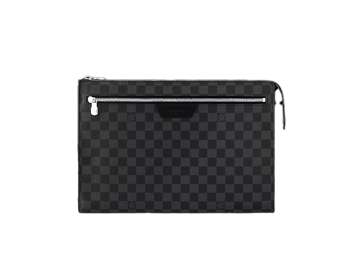 Clutch Louis Vuitton Pochette 24H Damier Graphite coated canvas