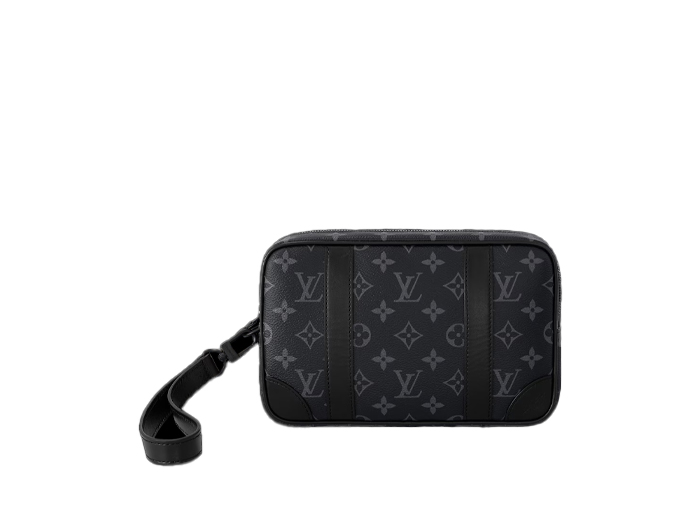 Clutch Louis Vuitton Pochette Monogram Eclipse coated canvas