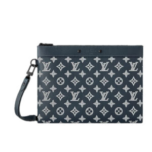 Clutch Louis Vuitton Pochette To-Go Monogram Shadow calfskin leather