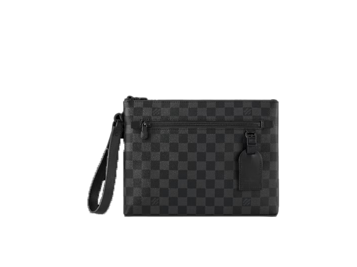 Clutch Louis Vuitton Takeoff Pouch Damier Graphite coated canvas