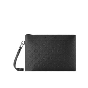 Clutch Louis Vuitton To-Go Pochette Monogram Shadow leather