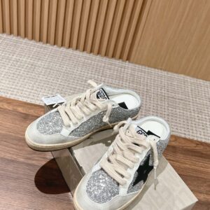 Giày Golden Goose Ball Star Slip on Glitter Detailing