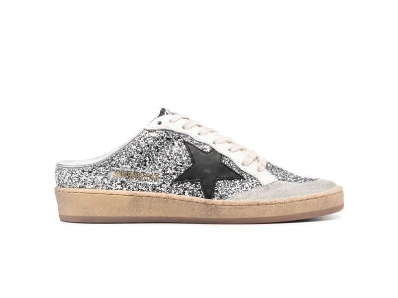 Giày Golden Goose Ball Star Slip on Glitter Detailing