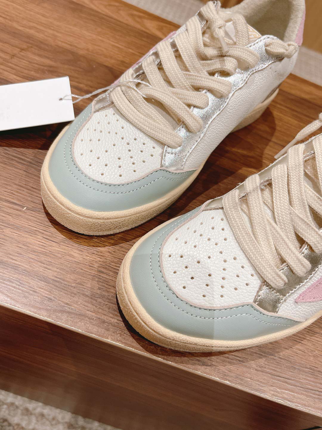 Giày Golden Goose Ball Star Suede Star-Patch Leather Trainers