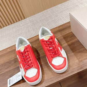 Giày Golden Goose Leather Stardan Red Sneakers
