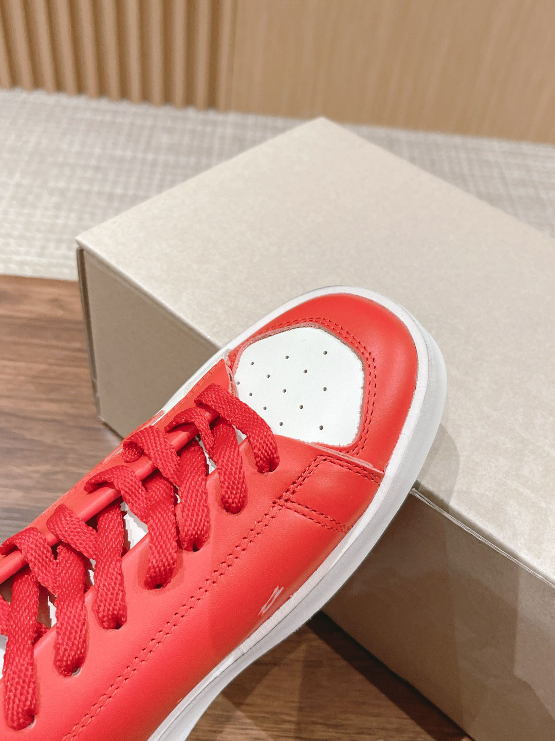 Giày Golden Goose Leather Stardan Red Sneakers