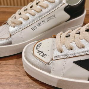 Giày Golden Goose Stardan Silver Black