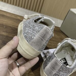 Giày Golden Goose Deluxe Brand V-Star Glittered Lace-Up