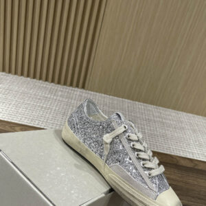 Giày Golden Goose Deluxe Brand V-Star Glittered Lace-Up