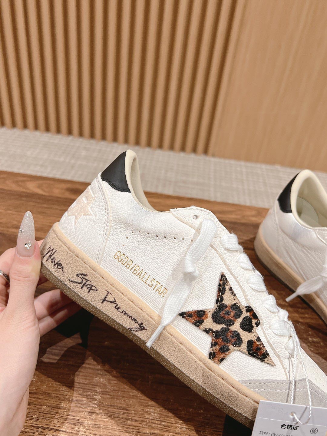 Giày Golden Goose Wmns Ball Star ‘White Leopard’