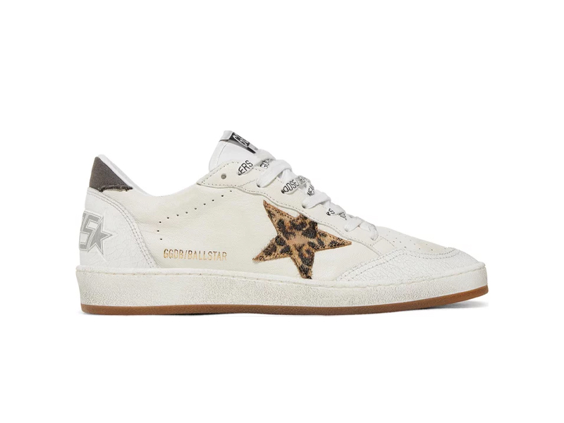 Giày Golden Goose Wmns Ball Star ‘White Leopard’