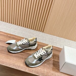 Giày Golden Goose Women Running Dad Green