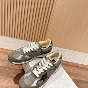 Giày Golden Goose Women Running Dad Green