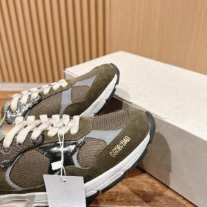 Giày Golden Goose Women Running Dad Green