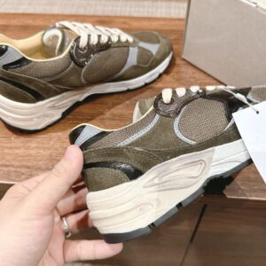 Giày Golden Goose Women Running Dad Green