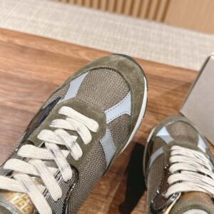 Giày Golden Goose Women Running Dad Green