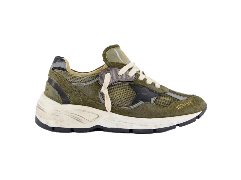 Giày Golden Goose Women Running Dad Green