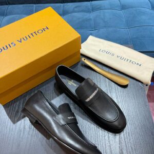 Giày Louis Vuitton LV Glove Loafers Black