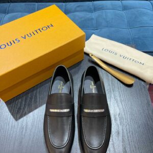 Giày Louis Vuitton LV Glove Loafers Black