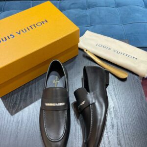 Giày Louis Vuitton LV Glove Loafers Black