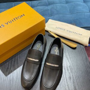 Giày Louis Vuitton LV Glove Loafers Black