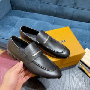 Giày Louis Vuitton LV Glove Loafers Black