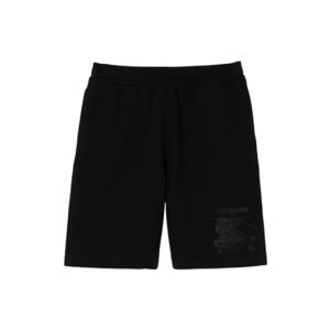 Quần Shorts Burberry Equestrian Knight Balck