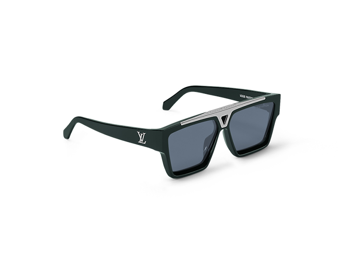 Kính Mắt Louis Vuitton Square Glasses 1.1 Evidence Acetate Resin Dark Green