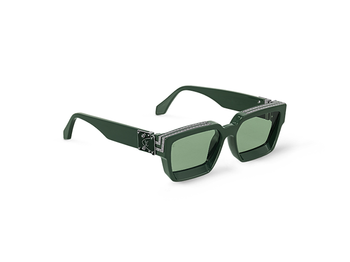 Kính Mắt Louis Vuitton Square Glasses 1.1 Millionaires Acetate Resin Dark Green